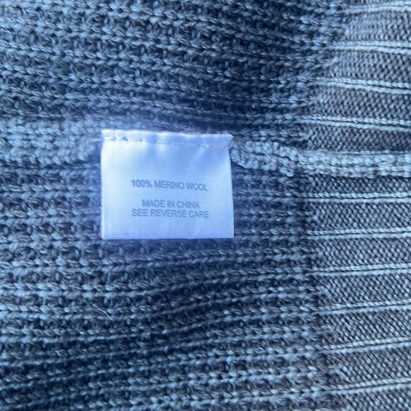 NWOT Soft Warm 100% Marino Wool Grandpa-core zip up cardigan oversized M - Picture 10 of 12